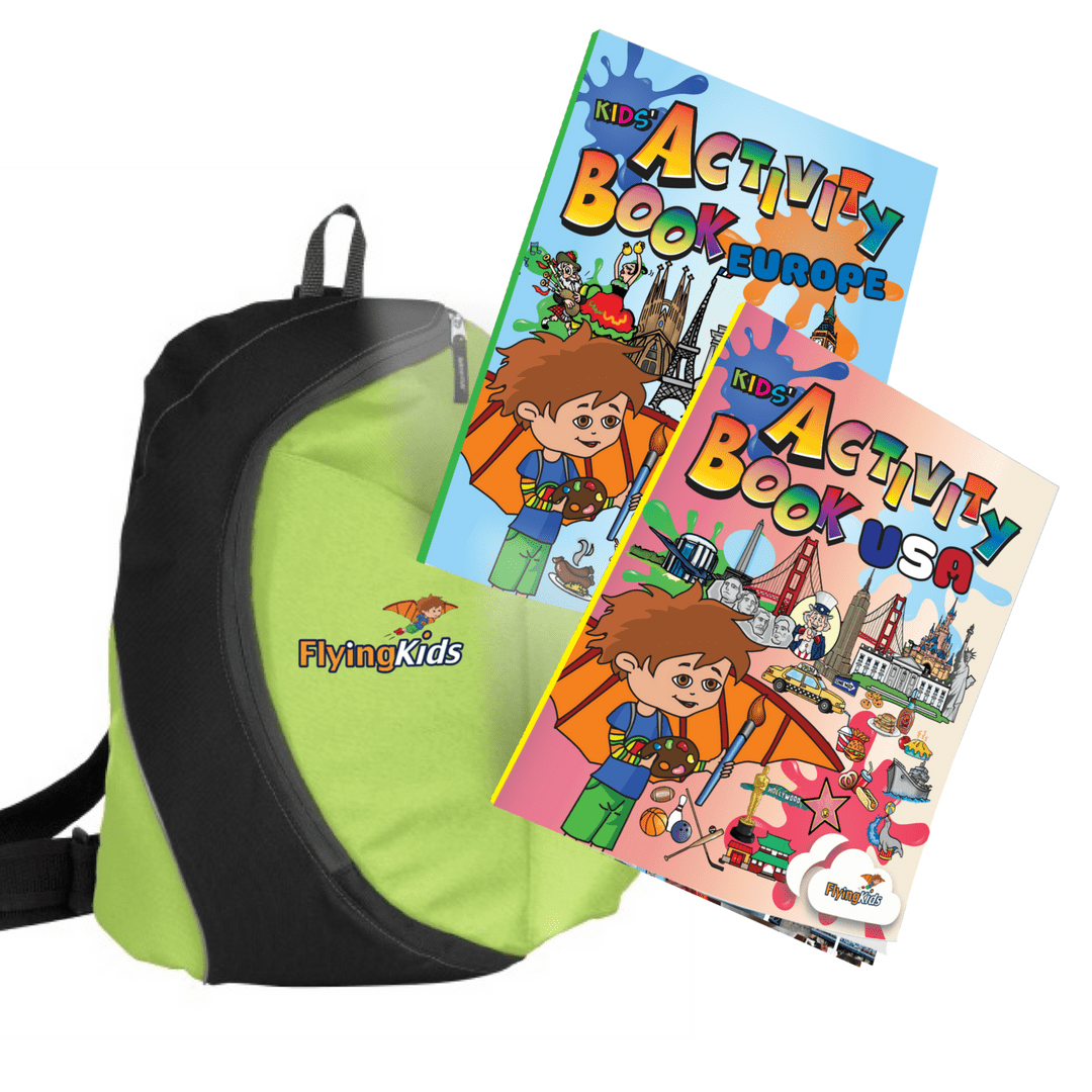 Kawaii Backpack Travel Coloring and Activity Set